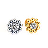 316L Surgical Stainless Steel & G23 Titanium Crystal Rhinestone Labrets for Women Men WG3A239-26-1