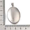 316 Stainless Steel Locket Pendants STAS-C123-01A-P-3