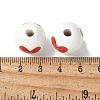 Mother's Day Theme Printed Wood European Beads WOOD-F016-08-3