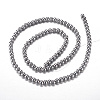 Electroplate Magnetic Synthetic Hematite Bead Strands G-A165A-5mm-04-2