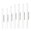 7pcs 7 Styles Stainless Steel Straight Sewing Embroidery Threads FIND-YWC0014-004-3