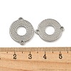 Non-Tarnish 304 Stainless Steel Connector Charms STAS-N103-135P-3