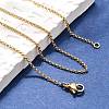 Brass Chain Necklaces LS-X-MAK-L009-10G-4