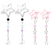 2Pcs 2 Styles Star Iron & Plastic Snap Hair Clips PHAR-CP0001-29-1