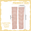4 Pairs 4 Colors Polyester Long Oversleeves AJEW-HY0003-44-2