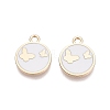 Rack Plating Alloy Enamel Pendants ENAM-N070-01C-01G-01-1