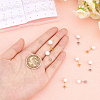 12Pair 2 Colors Shell Pearl Ball Stud Earrings for Women STAS-DC0006-98-2
