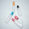 BENECREAT 14Pcs 7 Colors Refillable Glass Plastic Spray Bottles MRMJ-BC0002-90-5