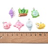 Marine Organism Theme Opaque Resin Pendants RE-CBA40A4-02-3