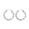 304 Stainless Steel Hoop Earrings for Women EJEW-K281-34P-01-2