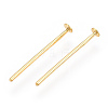 Brass Flat Head Pins KK-G331-11-0.7x15-3