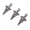 Tibetan Style Alloy Pendants TIBEP-N009-060AS-NR-3