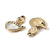 UV Plating Alloy Glass Pendants FIND-K032-35G-2