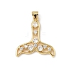 Brass Micro Pave Cubic Zirconia Pendants KK-D426-07G-1