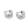 Tarnish Resistant 304 Stainless Steel Huggie Hoop Earrings X-EJEW-O087-09D-P-1