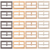 20Pcs 4 Colors Alloy Belt Buckles FIND-CL0001-36A-1