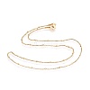 304 Stainless Steel Box Chain Necklaces NJEW-F248-12A-G-1