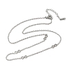304 Stainless Steel Link Chain Necklaces for Women Men NJEW-K292-01H-P-4