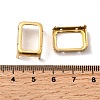 Rectangle Octagon Brass Sew on Prong Settings KK-N0084-A04-13x18G-3