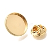 Rack Plating Brass Brooch Finding KK-Z030-01G-01-1