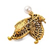 Butterfly Alloy Rhinestone Brooches JEWB-I034-35AG-01-2