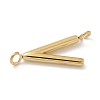 304 Stainless Steel Letter Connector Charms LS-STAS-M108-01G-22-2