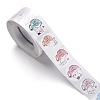 500 Adorable Round Cartoon Stickers in 6 Designs X-DIY-B010-01-2