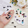 SUPERFINDINGS 48 Sets 8 Colors Plastic Doll Craft Eyes FIND-FH0008-82-3