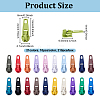 Spray Painted Alloy Replacement Zipper Sliders PALLOY-PH0013-37-2