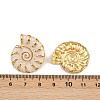 304 Stainless Steel Enamel Conch Stud Earrings EJEW-L276-01G-01-3
