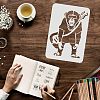 Plastic Reusable Drawing Painting Stencils Templates DIY-WH0202-320-3