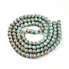 Baking Paint Glass Beads Strands DGLA-N008-8mm-05-3