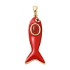 Natural Carnelian(Dyed & Heated) Pendants KK-Z137-19G-02-1
