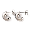 Non-Tarnish 304 Stainless Steel Stud Earrings EJEW-G395-21P-1