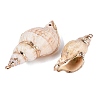 Electroplate Natural Sea Shell Big Pendants SSHEL-Q100-24KCG-2