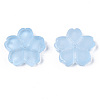 Transparent Spray Painted Glass Beads GLAA-R215-04-A04-2