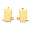 PVD Vacuum Plating 201 Stainless Steel Pendants STAS-N092-35B-G-2
