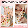 200Pcs Acrylic Open Cuff Ring Components SACR-SC0001-27-5