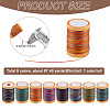 8 Rolls 8 Colors 12-Ply Polyester Thread Cord DIY-SP0003-80A-2