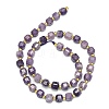 Natural Lepidolite/Purple Mica Stone Beads Strand G-I376-D34-01-2