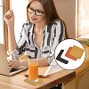 8Pcs 4 Colors PU Leather Cup Mats AJEW-GA0007-74-6