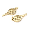 Brass Micro Pave Cubic Zirconia Pendants KK-D502-23A-G-2