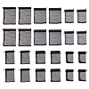 60Pcs 6 Styles Organza Bags Jewellery Storage Pouches Wedding Favour Party Mesh Drawstring Gift OP-TA0001-06-3