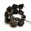 Raw Rough Natural Smoky Quartz Nuggets Bead Strands G-L176-07-2