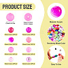 160Pcs 8 Styles Mixed Styles Acrylic Beads FACR-TA0001-13-4
