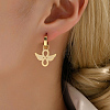 Fashionable Stainless Steel Wing Hoop Earrings OI0836-1