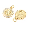 Religion Brass Micro Pave Clear Cubic Zirconia Pendants CU-CBA9482-01G-11-2
