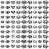 450Pcs 9 Styles Tibetan Style Alloy Bead Caps FIND-BM0001-31-7