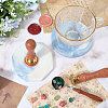 2Pcs 2 Styles Marble Pattern Porcelain Cup Coasters AJEW-CP0009-18B-3