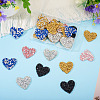 Polyester Hotfix Rhinestone Iron on Patches Applique Patch FIND-TA0002-53B-6